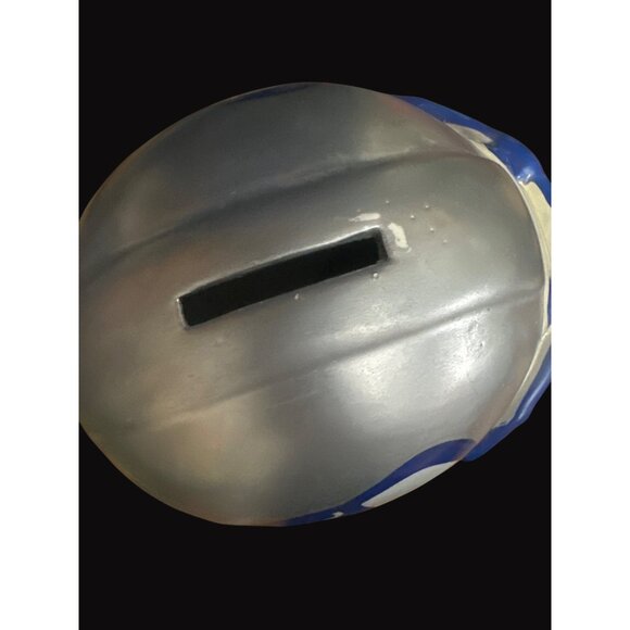 Swank Seattle Seahawks Silver & Blue Football Helmet Ceramic Coin Bank - Picture 3 of 6